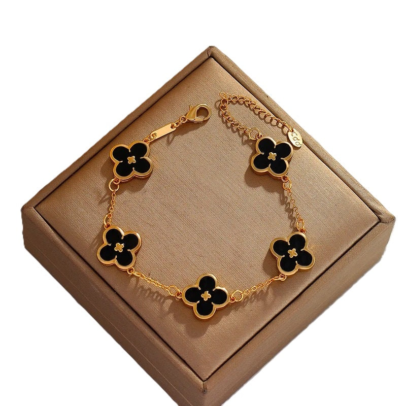Four Leaf Clover Charm Bracelet – Inspired by Van Cleef & Arpels