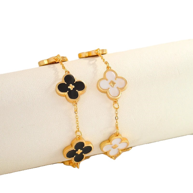 Four Leaf Clover Charm Bracelet – Inspired by Van Cleef & Arpels