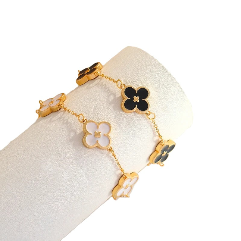 Four Leaf Clover Charm Bracelet – Inspired by Van Cleef & Arpels