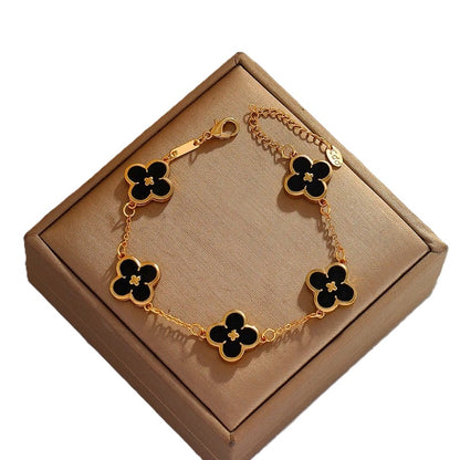 Four Leaf Clover Charm Bracelet – Inspired by Van Cleef & Arpels